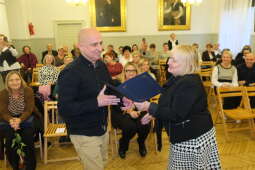 DSCF1077.jpg-Obchody Dnia Pracownika Socjalnego w Domu Pomocy Społecznej im. L. i A. Helclów.