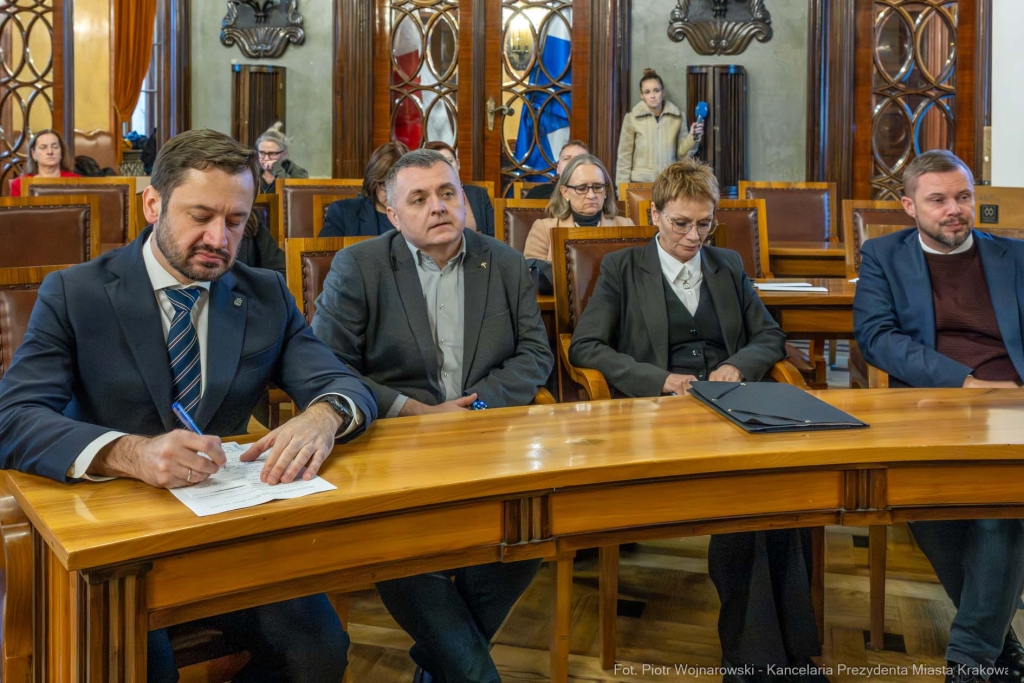 Miszalski, Kosek, spotkanie, spółdzielcy, zarządcy, nieruchomości, zmiany, współpraca, zdjęci  Autor: P. Wojnarowski