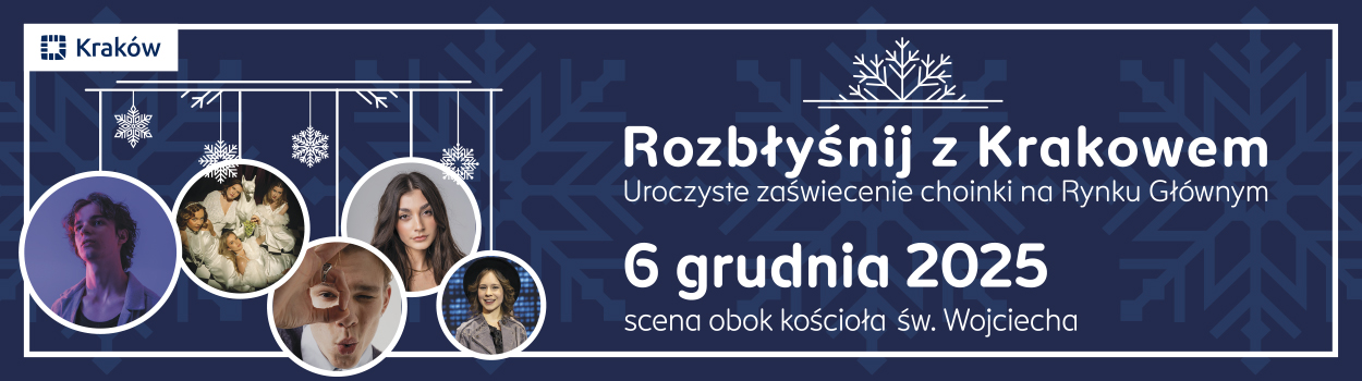 Muzyczne rozświetlenie choinki na Rynku Głównym