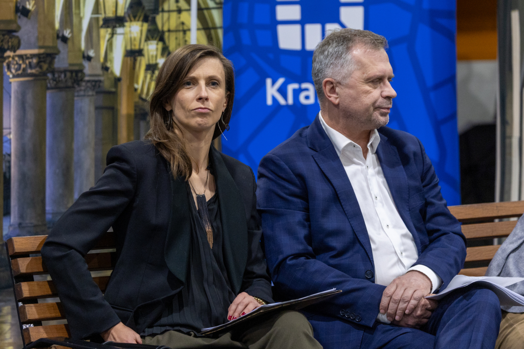 0S4A2078.jpg-Ławka Dialogu, Miszalski, Sęk, Kracik, Klaman, spotkanie, Bronowice, Zdjęcia, foto,  Autor: B. Świerzowski