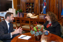 Miszalski, Simmons, ambasador, Wielka Brytania, spotkanie, zdjęcia