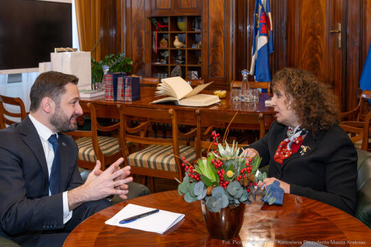 Miszalski, Simmons, ambasador, Wielka Brytania, spotkanie, zdjęcia