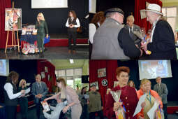 Uczestnicy festiwalu w trakcie odbierania nagród