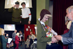 Uczestnicy festiwalu w trakcie odbierania nagród