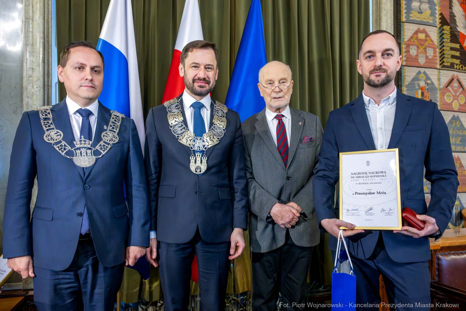 Miszalski, Fijał, Nagrody Naukowe, imienia Kopernika, wręczenie, Rada Miasta  Autor: P. Wojnarowski