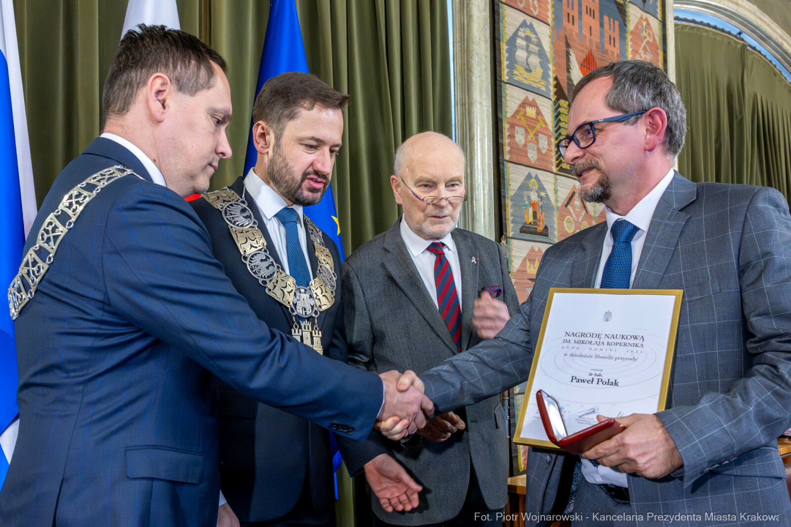 Miszalski, Fijał, Nagrody Naukowe, imienia Kopernika, wręczenie, Rada Miasta  Autor: P. Wojnarowski