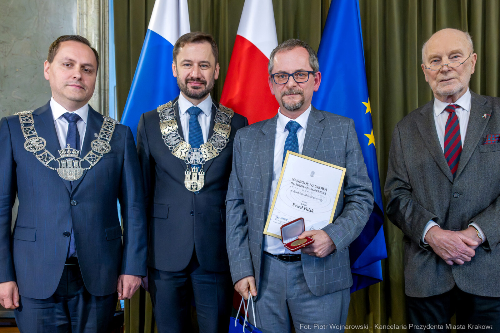 Miszalski, Fijał, Nagrody Naukowe, imienia Kopernika, wręczenie, Rada Miasta  Autor: P. Wojnarowski