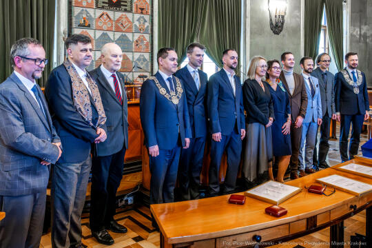 Miszalski, Fijał, Nagrody Naukowe, imienia Kopernika, wręczenie, Rada Miasta