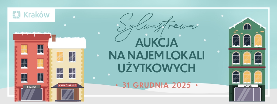Aukcja na najem lokali użytkowych w dniu 31 grudnia 2025
