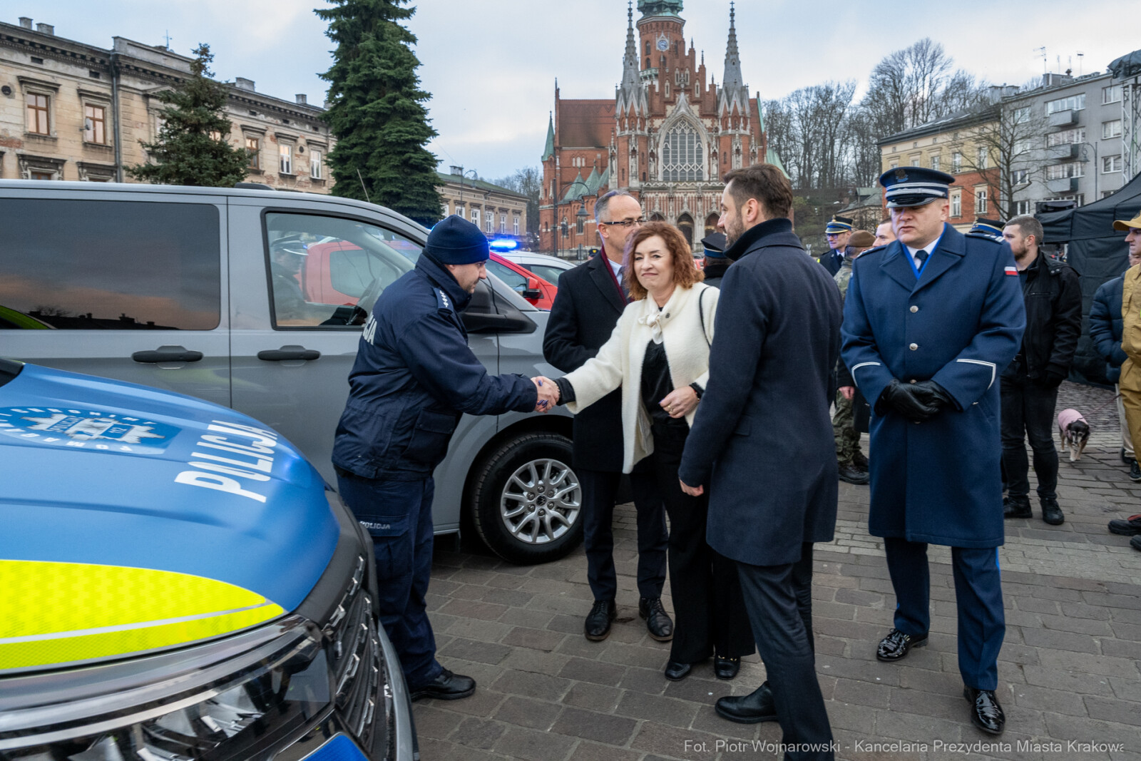 Miszalski, Rynek Podgórski, samochody, Policja, Straż Pożarna, Straż Miejska, zdjęcia  Autor: P. Wojnarowski