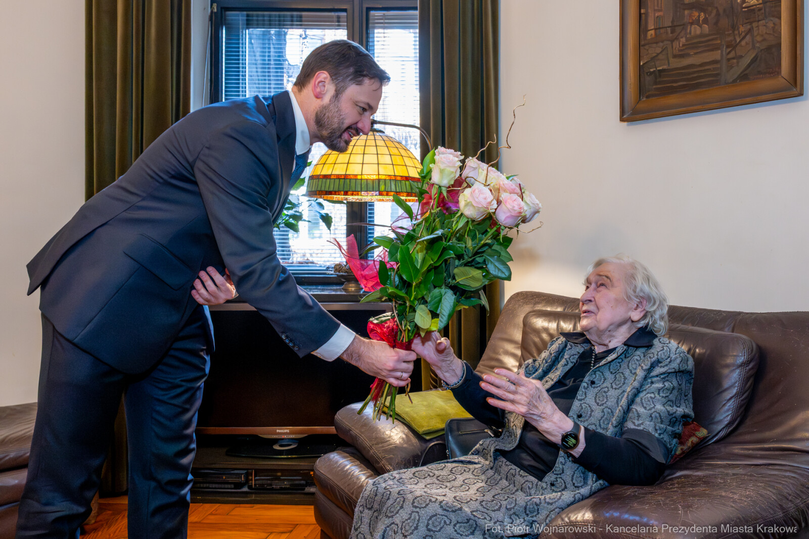 Miszalski, Henryka Wałek, jubilatka, 100 lat, zdjęcia, spotkanie  Autor: P. Wojnarowski