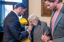 Miszalski, Henryka Wałek, jubilatka, 100 lat, zdjęcia, spotkanie