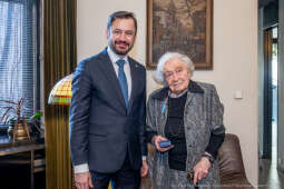 Miszalski, Henryka Wałek, jubilatka, 100 lat, zdjęcia, spotkanie