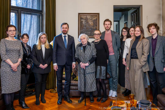 Miszalski, Henryka Wałek, jubilatka, 100 lat, zdjęcia, spotkanie