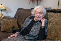 Miszalski, Henryka Wałek, jubilatka, 100 lat, zdjęcia, spotkanie