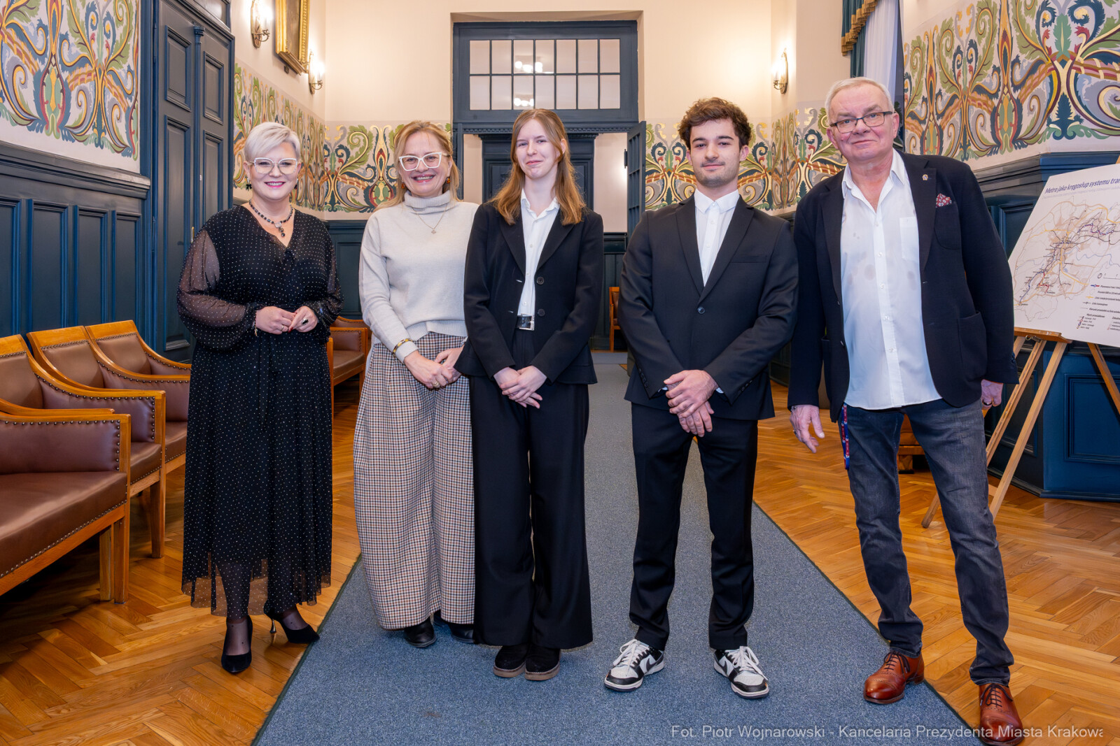 Miszalski, wręczenie, dyplomy, stypendium, im. Juliusza Leo, Tamara Cieśla, Miłosz Płatek, zdję  Autor: P. Wojnarowski