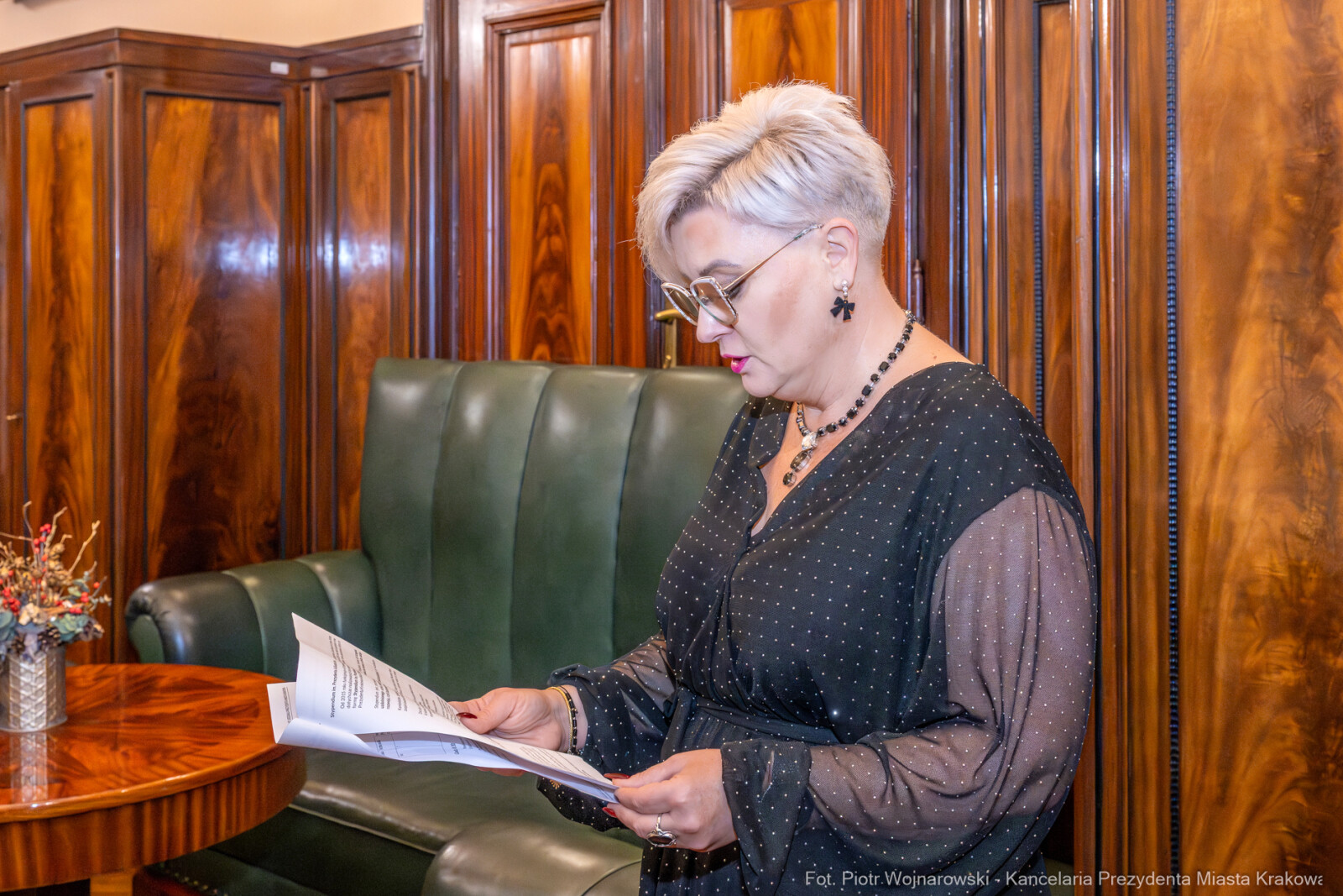 Miszalski, wręczenie, dyplomy, stypendium, im. Juliusza Leo, Tamara Cieśla, Miłosz Płatek, zdję  Autor: P. Wojnarowski