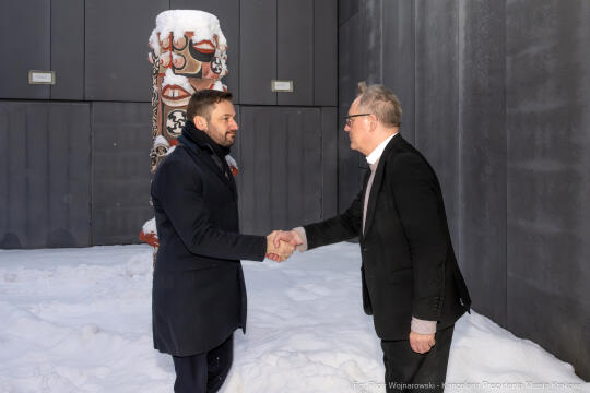 Miszalski, MOCAK, wizyta, Gutowska-Żyra, Mazurkiewicz, Ferster, Szczepanik, zdjęcia