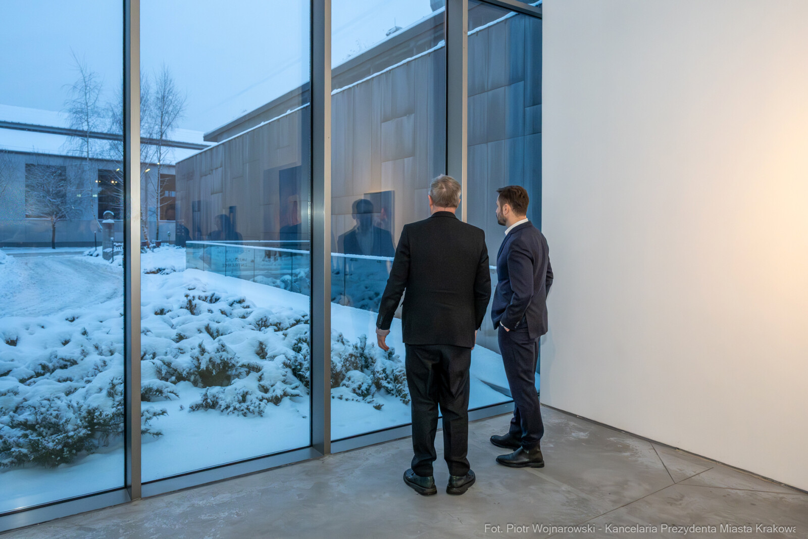 Miszalski, MOCAK, wizyta, Gutowska-Żyra, Mazurkiewicz, Ferster, Szczepanik, zdjęcia  Autor: P. Wojnarowski