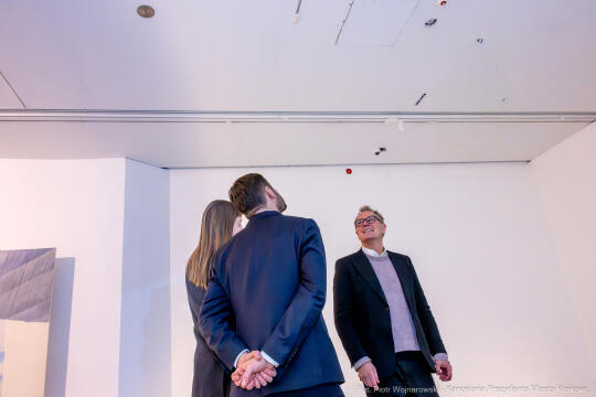 Miszalski, MOCAK, wizyta, Gutowska-Żyra, Mazurkiewicz, Ferster, Szczepanik, zdjęcia