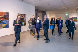 Miszalski, MOCAK, wizyta, Gutowska-Żyra, Mazurkiewicz, Ferster, Szczepanik, zdjęcia