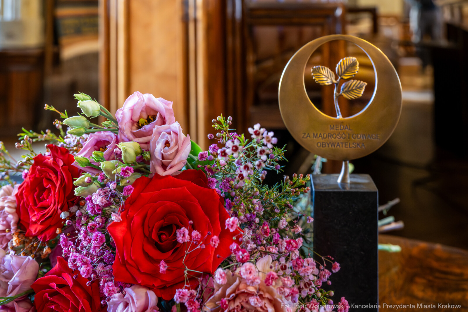 Miszalski, Preisner, medal, Za Mądrość i Odwagę Obywatelską, Lipska, Zoll, Bereś, Kraków i Ś  Autor: P. Wojnarowski