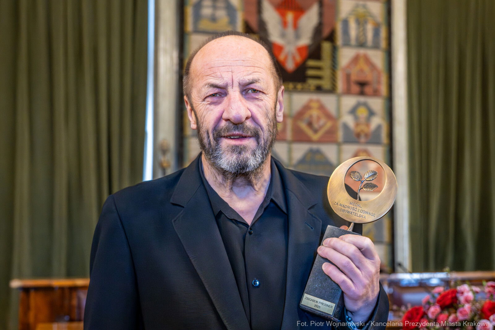 Miszalski, Preisner, medal, Za Mądrość i Odwagę Obywatelską, Lipska, Zoll, Bereś, Kraków i Ś  Autor: P. Wojnarowski