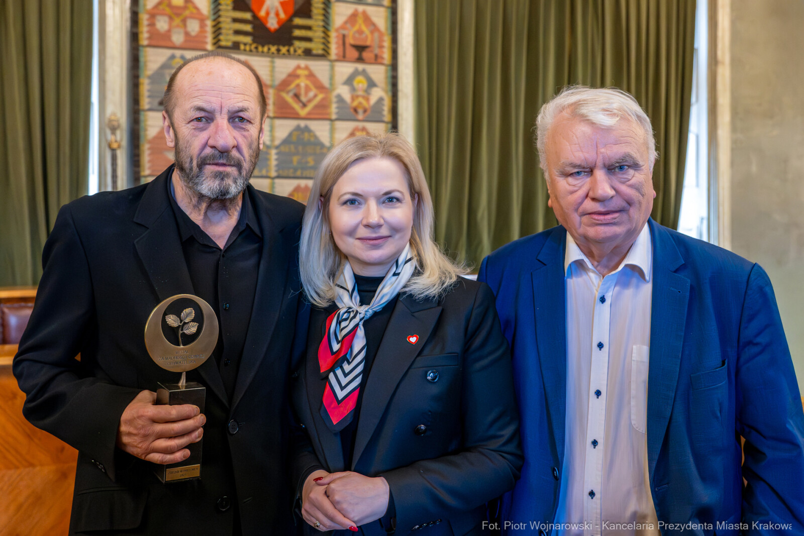 Miszalski, Preisner, medal, Za Mądrość i Odwagę Obywatelską, Lipska, Zoll, Bereś, Kraków i Ś  Autor: P. Wojnarowski