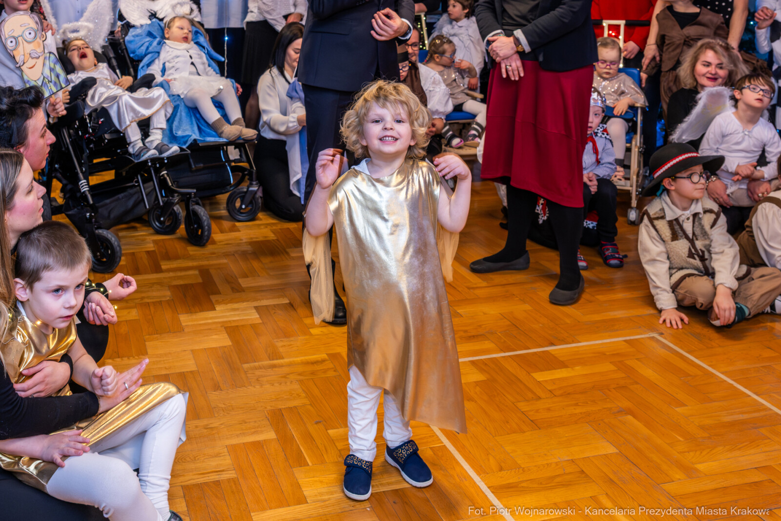 Miszalski, Drabik, Przedszkole nr 100, dzieci, niepełnosprawność, Jasełka  Autor: P. Wojnarowski