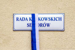 Sęk, Rada Krakowskich Seniorów, tablica, odsłonięcie, Wodyńska, Pietrzyk
