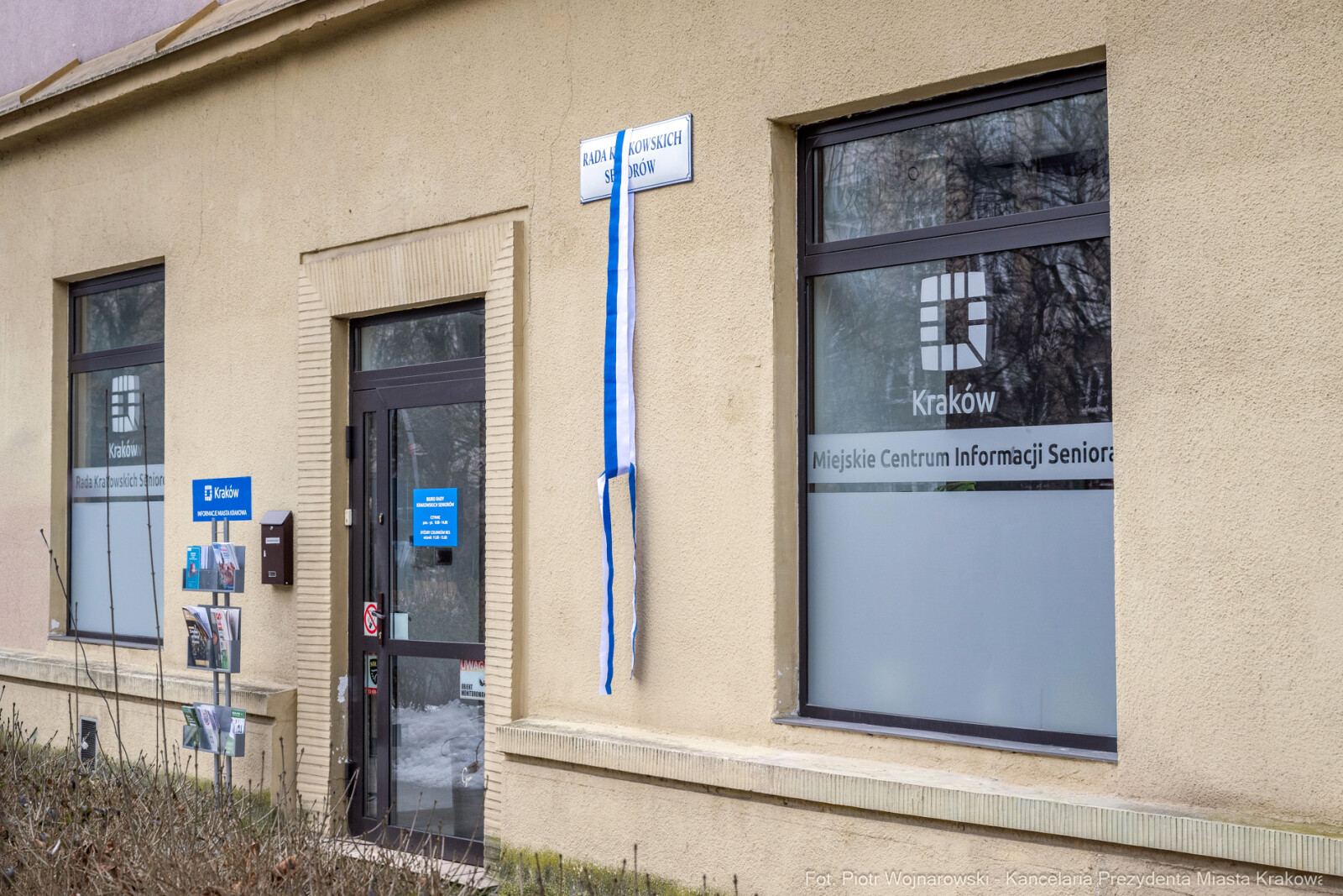 Sęk, Rada Krakowskich Seniorów, tablica, odsłonięcie, Wodyńska, Pietrzyk  Autor: P. Wojnarowski