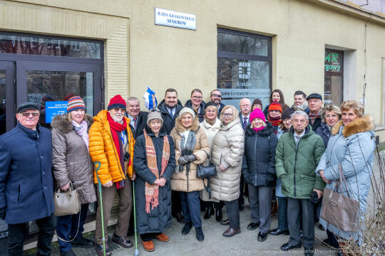 Odsłonięcie tablicy Rady Krakowskich Seniorów