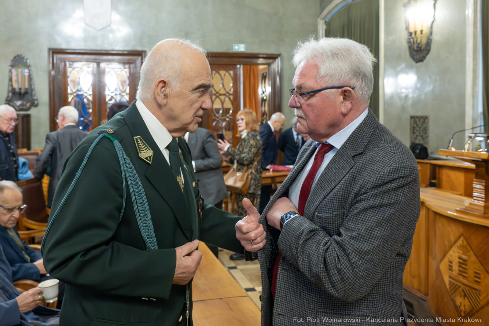 Dziatkowiak, Antoni, Pietrzyk, Rada Krakowskich Seniorów, tytuł, honorowy, zdjęcia  Autor: P. Wojnarowski