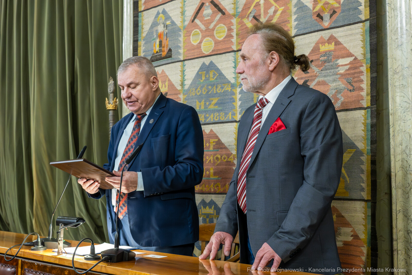 Dziatkowiak, Antoni, Pietrzyk, Rada Krakowskich Seniorów, tytuł, honorowy, zdjęcia  Autor: P. Wojnarowski