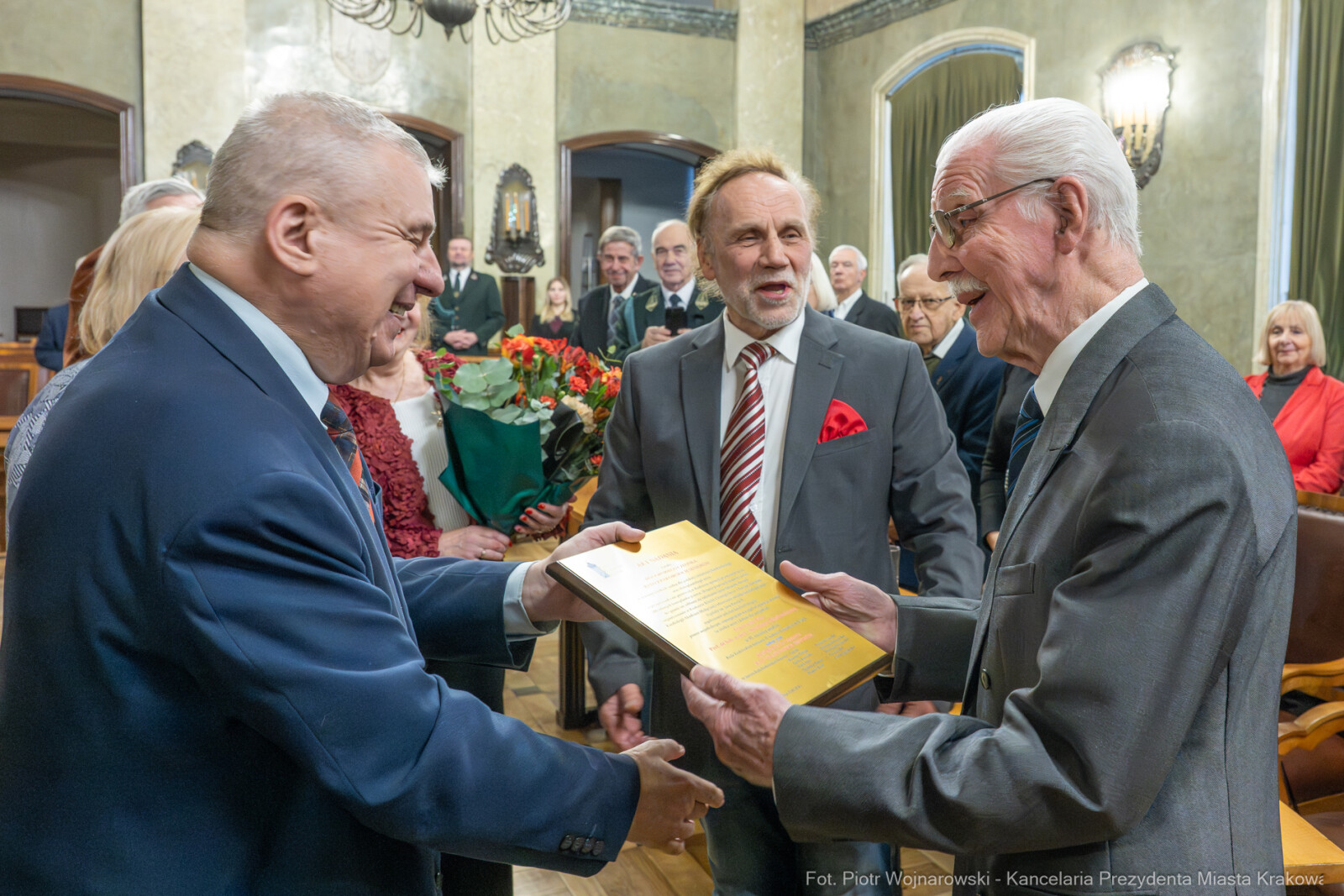 Dziatkowiak, Antoni, Pietrzyk, Rada Krakowskich Seniorów, tytuł, honorowy, zdjęcia  Autor: P. Wojnarowski