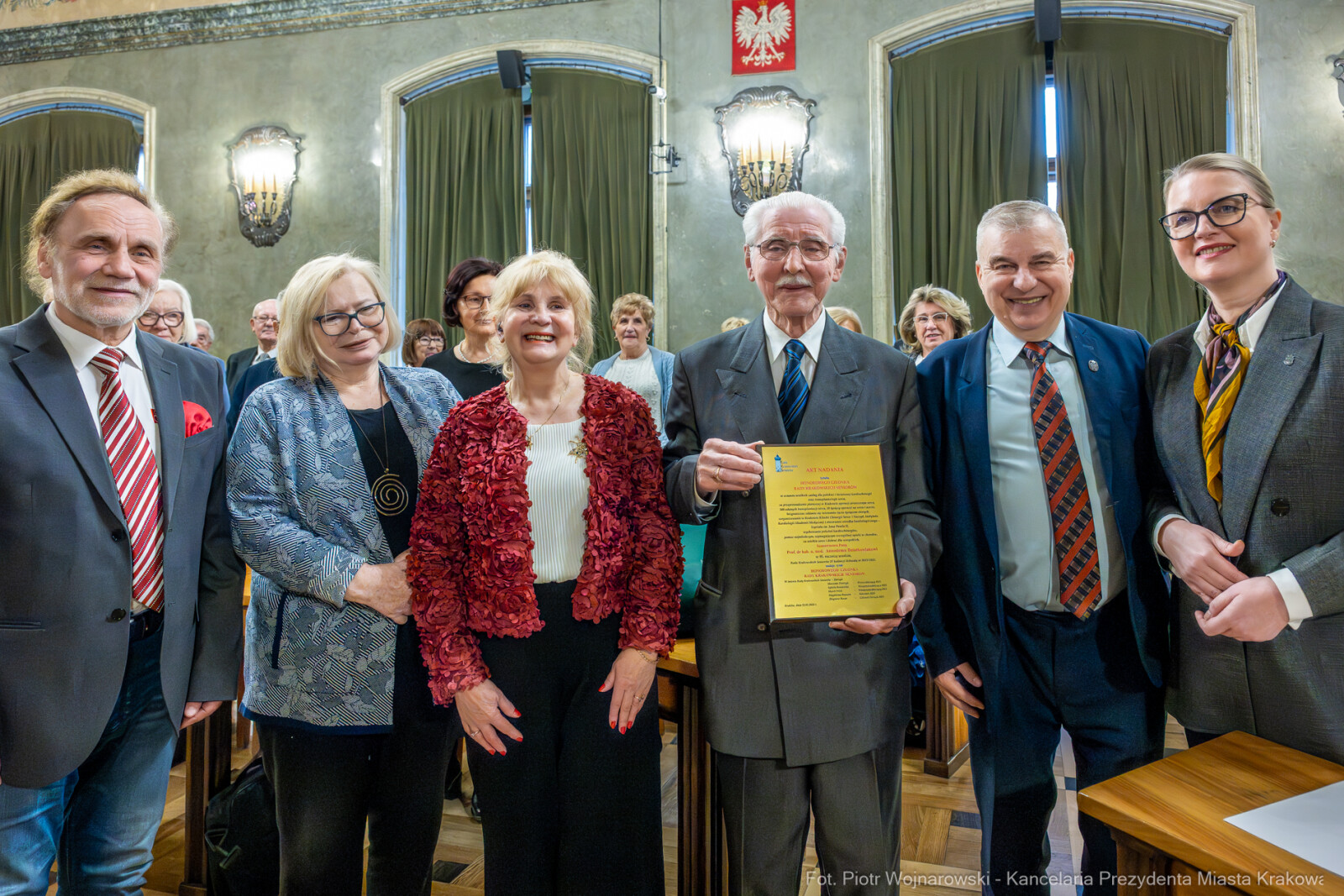 Dziatkowiak, Antoni, Pietrzyk, Rada Krakowskich Seniorów, tytuł, honorowy, zdjęcia  Autor: P. Wojnarowski