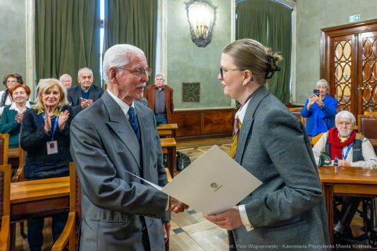 Dziatkowiak, Antoni, Pietrzyk, Rada Krakowskich Seniorów, tytuł, honorowy, zdjęcia