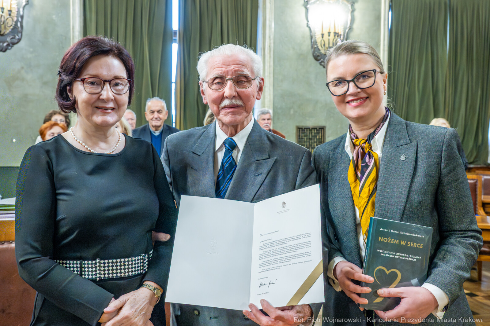 Dziatkowiak, Antoni, Pietrzyk, Rada Krakowskich Seniorów, tytuł, honorowy, zdjęcia  Autor: P. Wojnarowski
