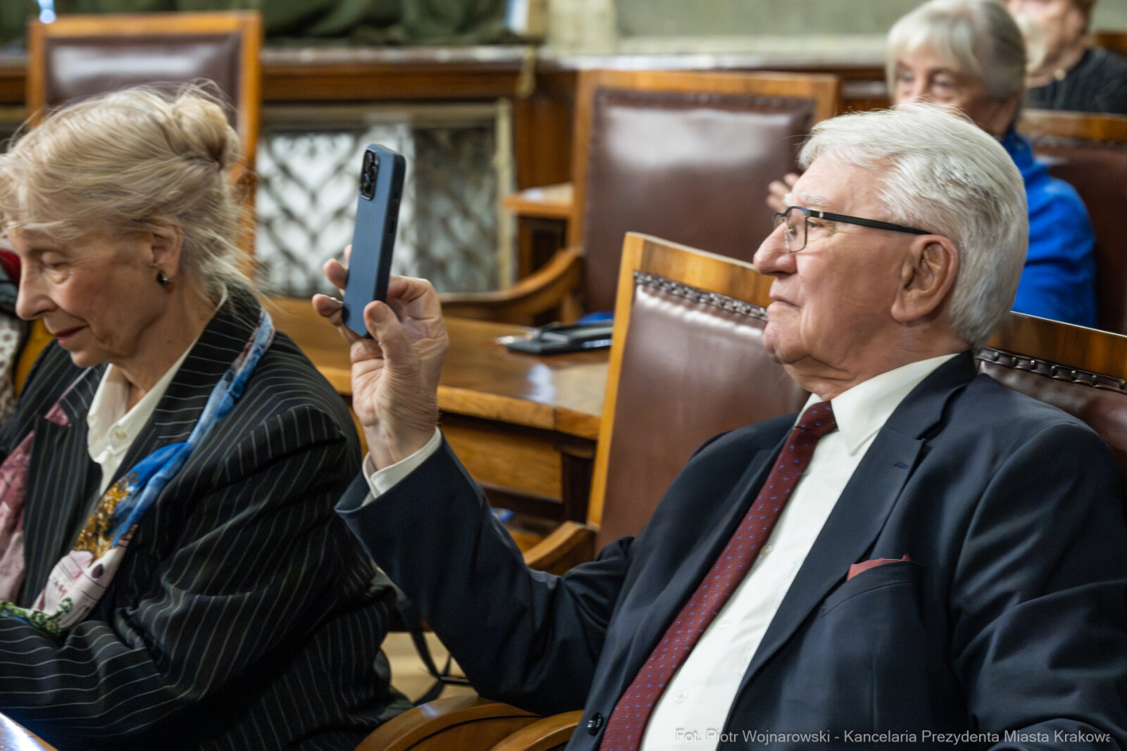 Dziatkowiak, Antoni, Pietrzyk, Rada Krakowskich Seniorów, tytuł, honorowy, zdjęcia  Autor: P. Wojnarowski