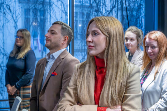 Miszalski, Klaman, Sęk, Mazur, konferencja, dziennikarze, Kraków w dobrum kierunku, zdjęcia