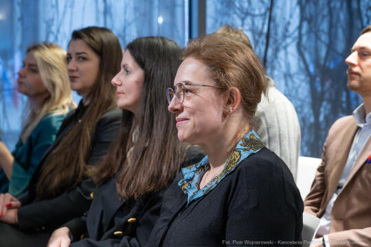 Miszalski, Klaman, Sęk, Mazur, konferencja, dziennikarze, Kraków w dobrum kierunku, zdjęcia