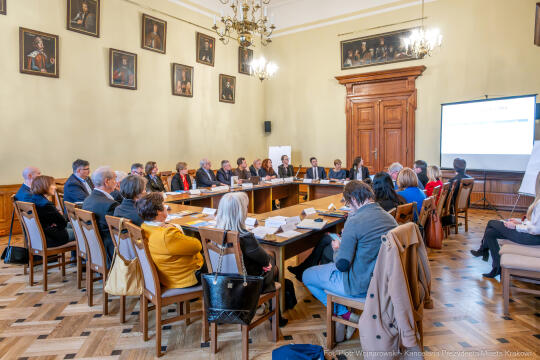 Klaman, Dudek, Krakowska Rada Zdrowia Psychicznego, obrady, zdjęcia