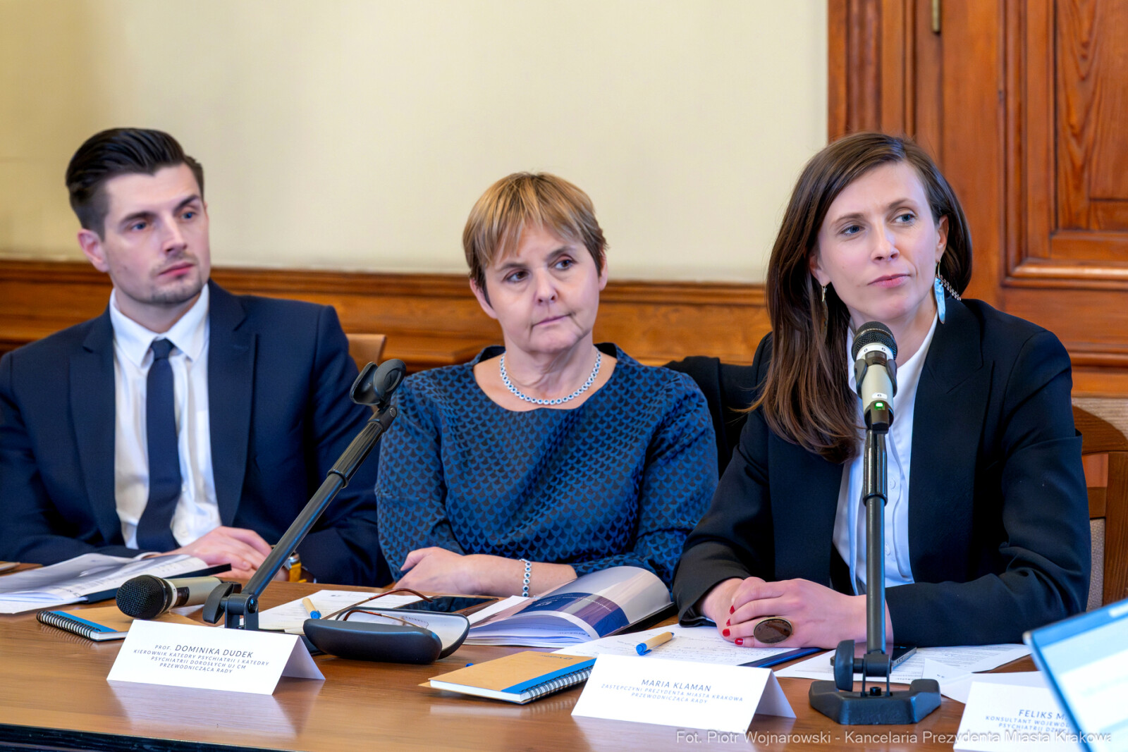 Klaman, Dudek, Krakowska Rada Zdrowia Psychicznego, obrady, zdjęcia  Autor: P. Wojnarowski