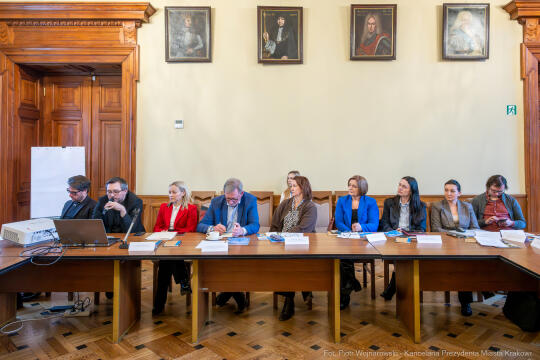 Klaman, Dudek, Krakowska Rada Zdrowia Psychicznego, obrady, zdjęcia