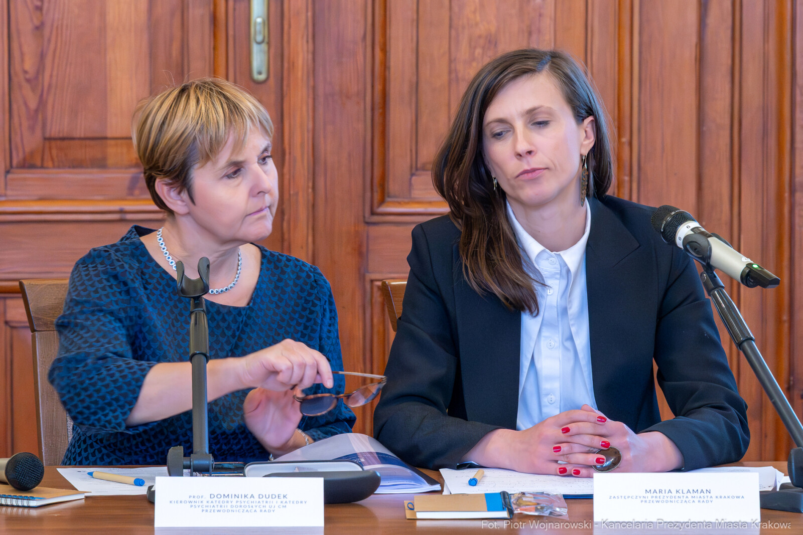 Klaman, Dudek, Krakowska Rada Zdrowia Psychicznego, obrady, zdjęcia  Autor: P. Wojnarowski