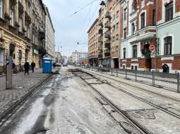 YEtvDeyg.jpeg-Naprawa szyn na ul. Starowiślnej