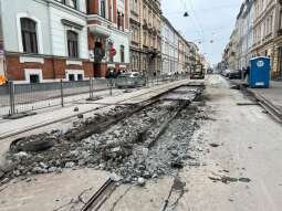 _XkIIqfg.jpeg-Naprawa szyn na ul. Starowiślnej