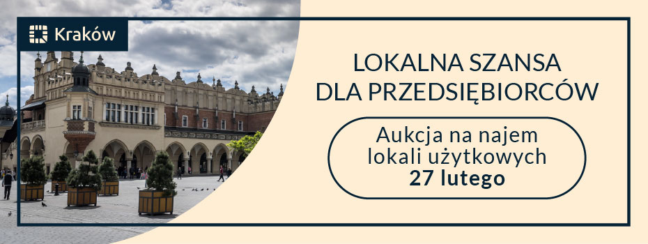 Aukcja na najem lokali użytkowych – 27 lutego 