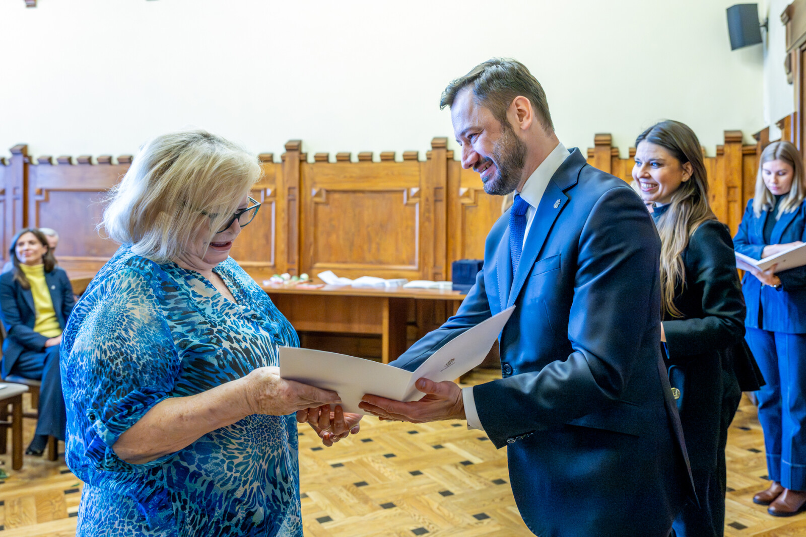 Miszalski, Klaman, Drabik Rada Krakowskich Seniorów, pożegnanie, zdjęcia  Autor: Piotr Wojnarowski