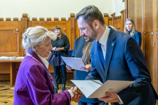 Miszalski, Klaman, Drabik Rada Krakowskich Seniorów, pożegnanie, zdjęcia